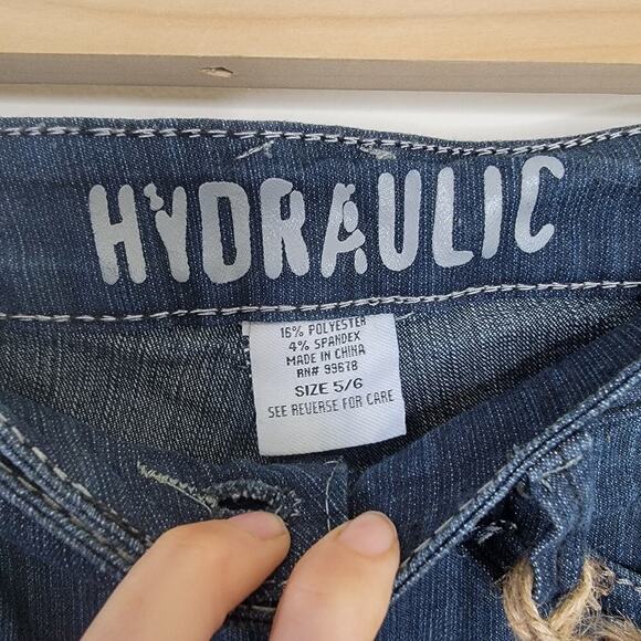 NWT Hydraulic Slim Boot Bailey Denim Low Rise Blue Jeans Stretch Pants Size 5/6 - Picture 5 of 10